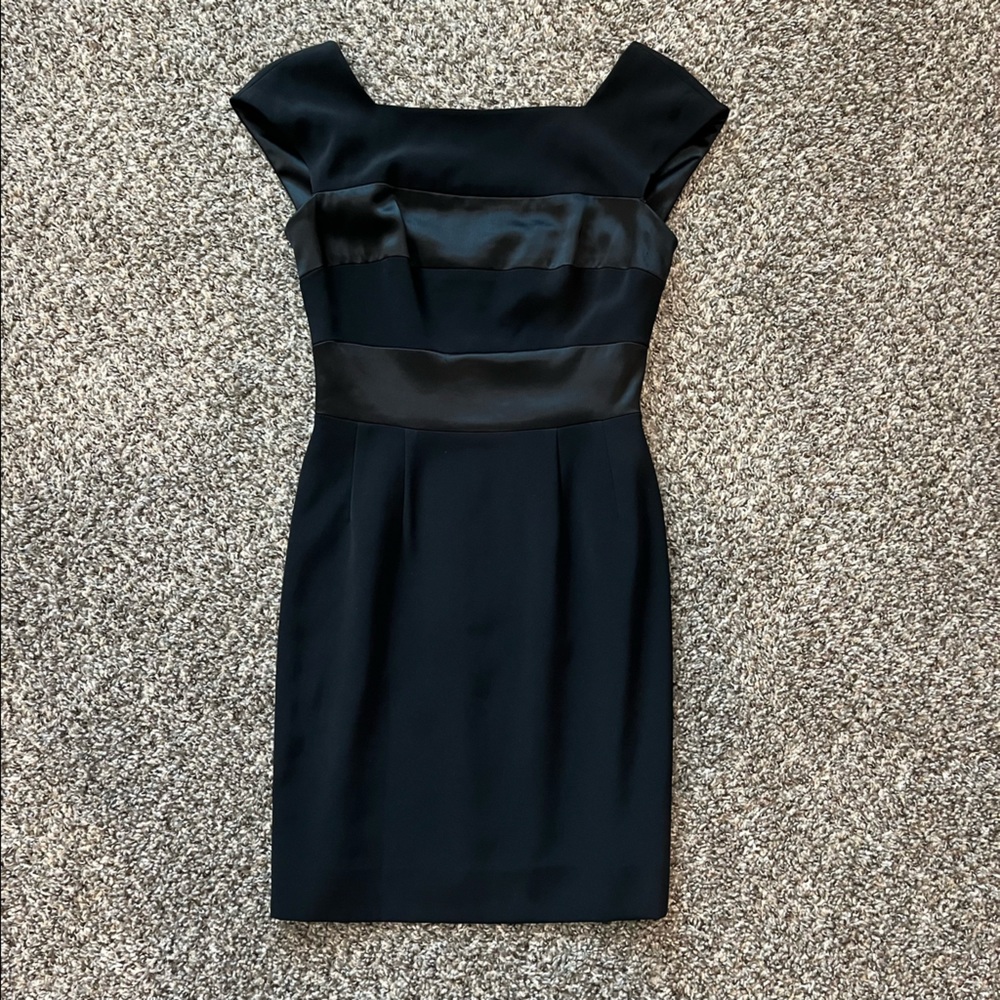 Tahari Black Party Dress Mini - Picture 3 of 6